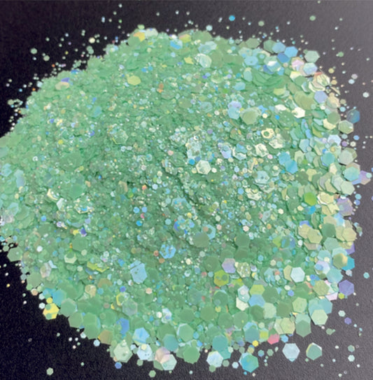 Hint of Mint - Pastel Chunky Glitter Mix image 0