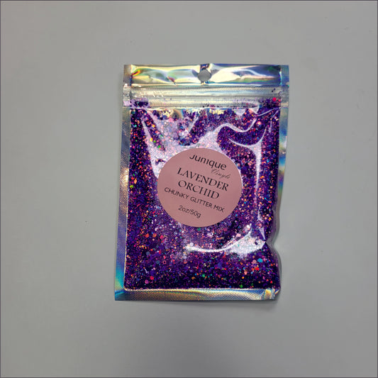 Lavender  Orchid - Holo Chunky Glitter Mix image 1