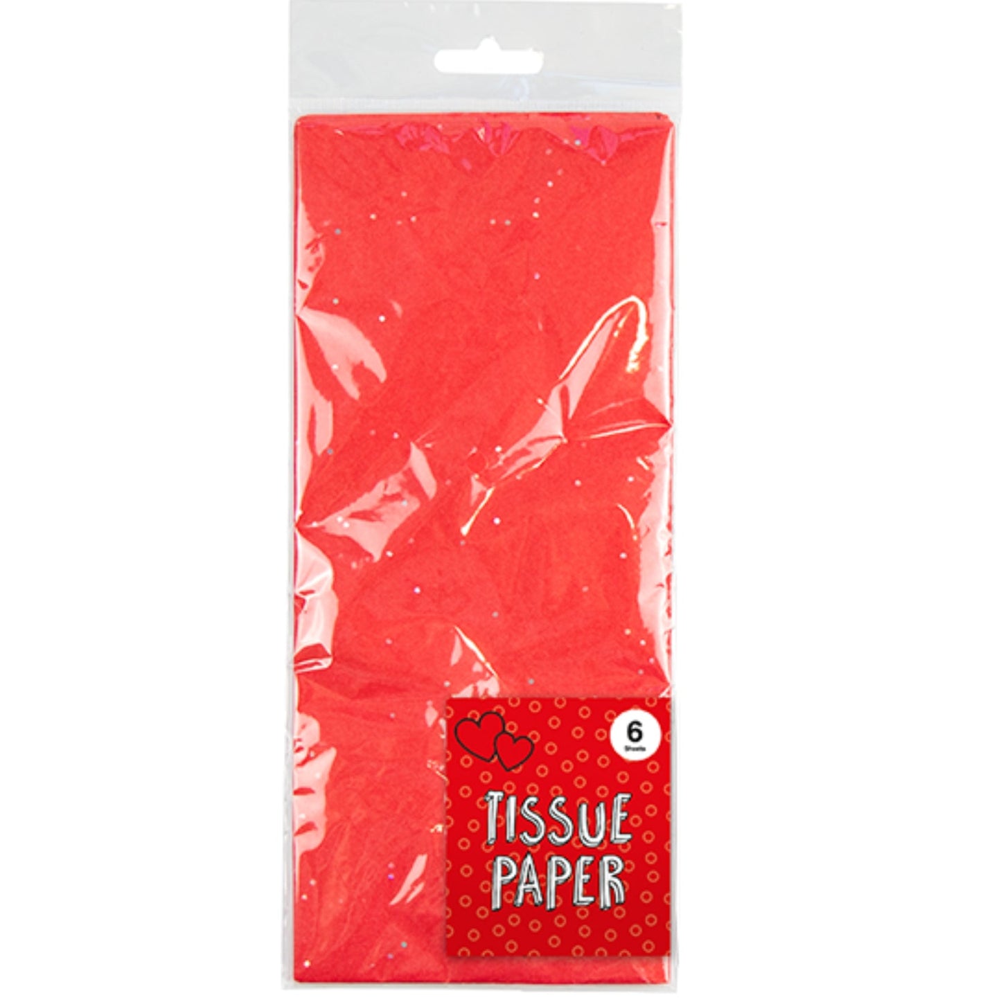 Red Glitter tissue paper image 0