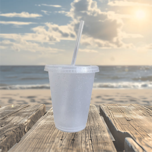 Frosted Glitter 16oz Cold Cups