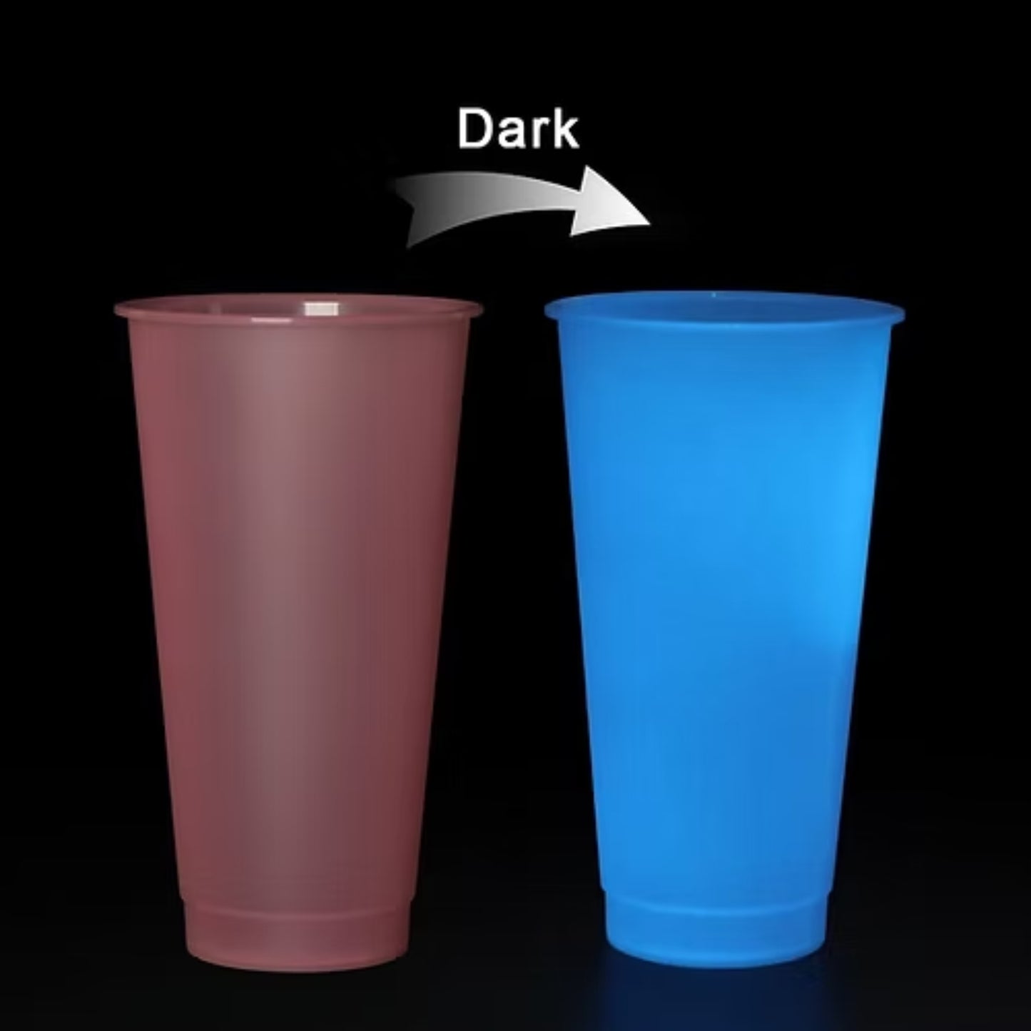 Glow Pink to Blue 24oz Cold Cups