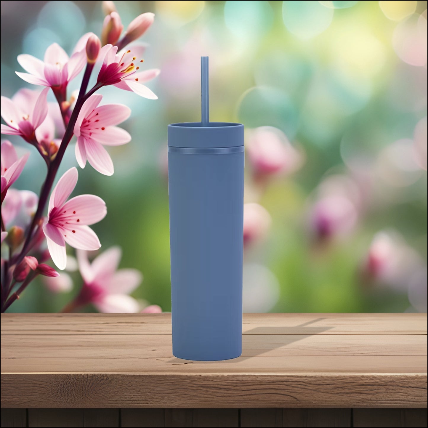 Haze Blue 16oz Skinny Tumbler