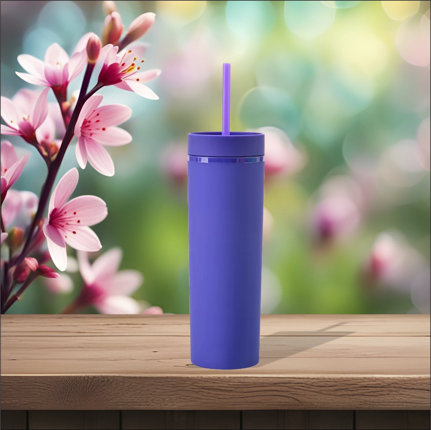 Dark Purple 16oz Skinny Tumbler